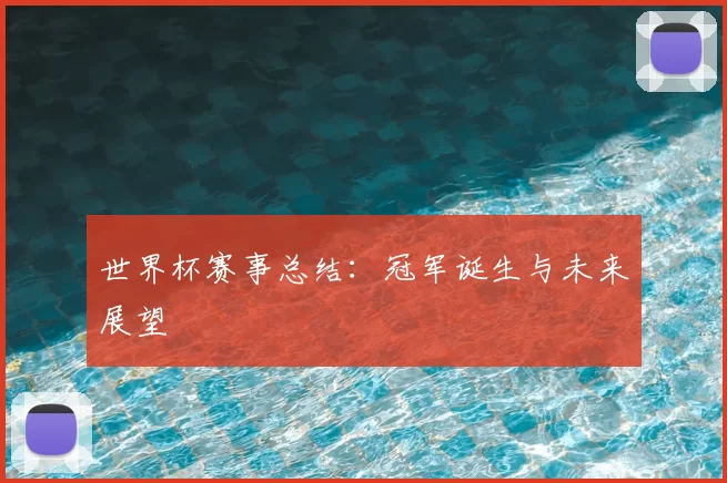 世界杯赛事总结:冠军诞生与未来展望