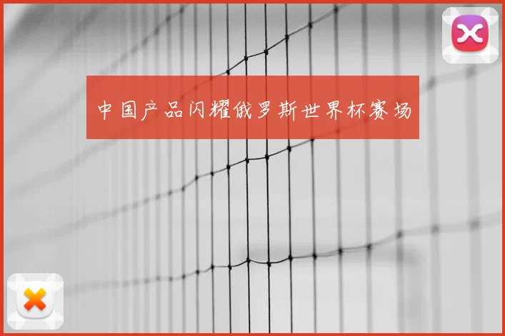 中国产品闪耀俄罗斯世界杯赛场