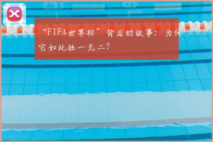 “FIFA世界杯”背后的故事：为何它如此独一无二？