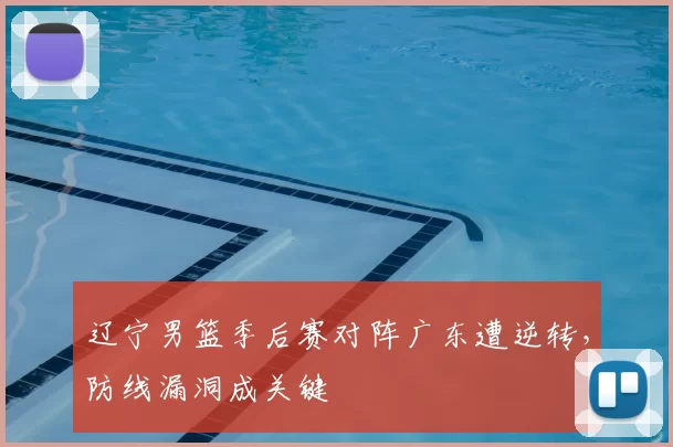 辽宁男篮季后赛对阵广东遭逆转，防线漏洞成关键