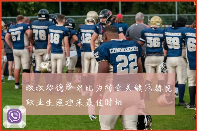 叔叔称德泽尔比为转会关键范赫克职业生涯迎来最佳时机